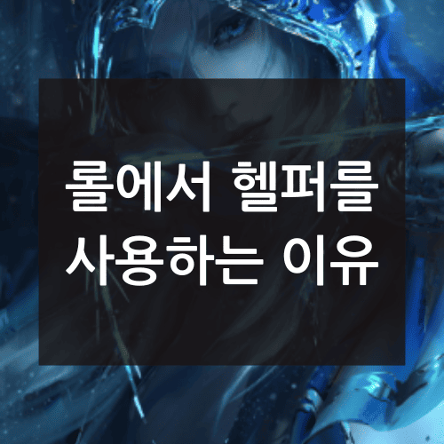 롤헬퍼 사용 이유