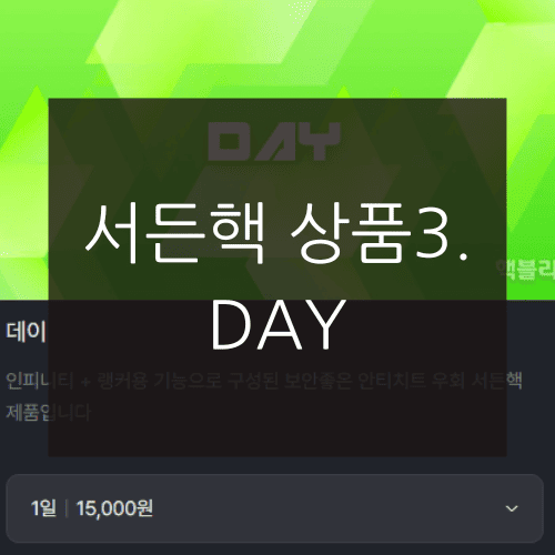 서든핵 상품3. DAY