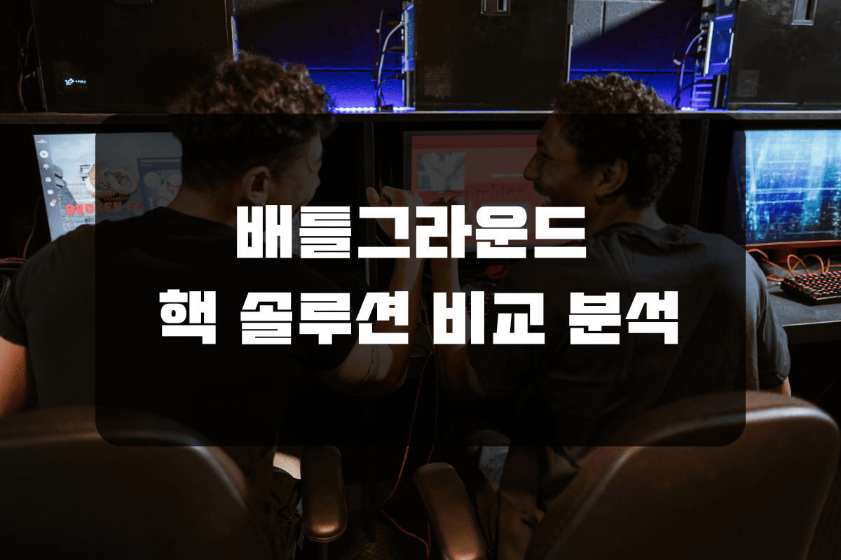 배틀그라운드 핵 솔루션 비교 분석